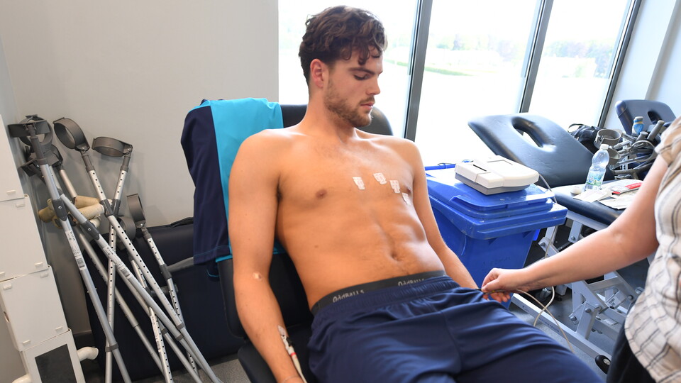 Ollie Tanner in pre-season testing...