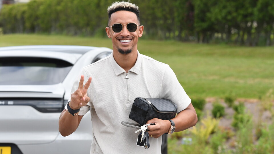 Callum Robinson reports for training...