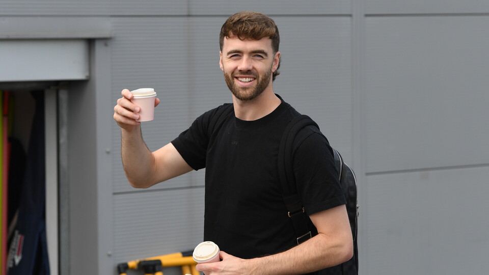 Calum Chambers reports for training...