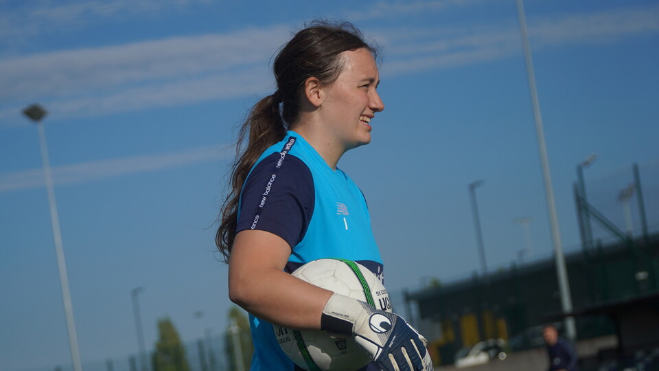 Ceryn Chamberlain in training for Cardiff City FC Women