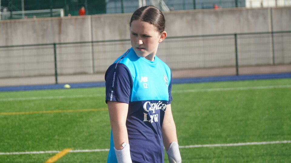 Grace Olsen in training for Cardiff City FC Women