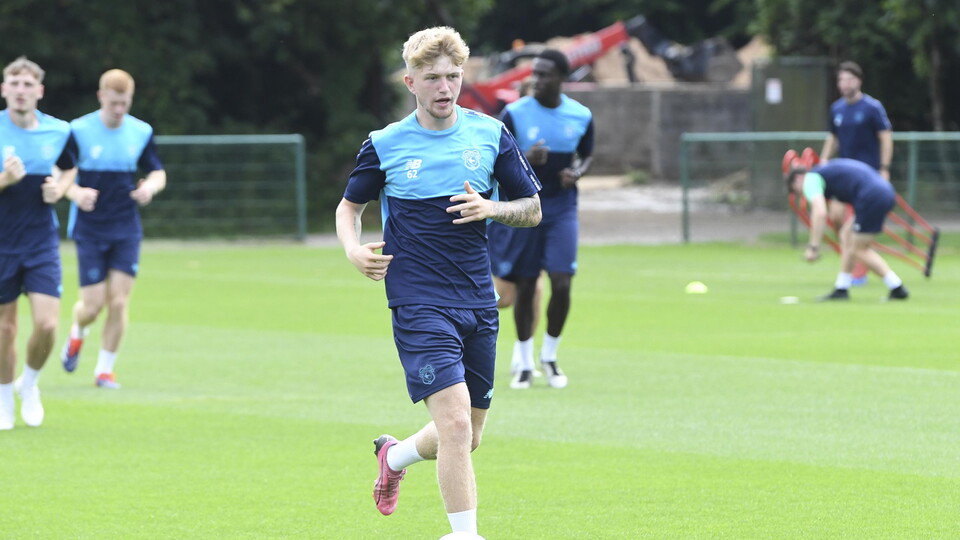 Will Spiers in training for Cardiff City's U21s side