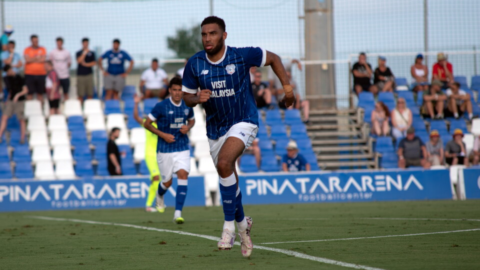 Kion Etete in action for Cardiff City Football Club