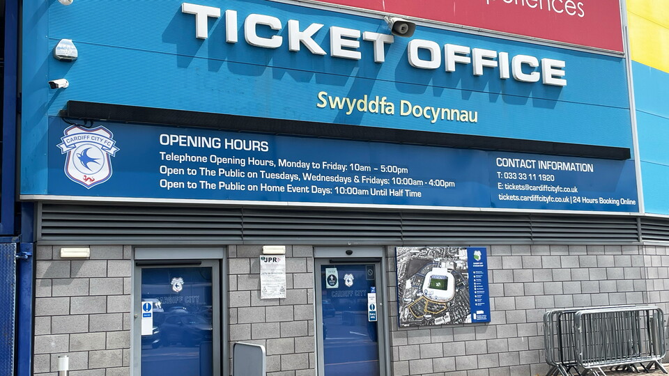 The Ticket Office at Cardiff City Stadium...
