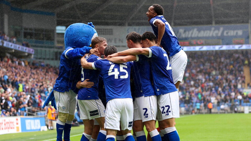 Cardiff City celebrate