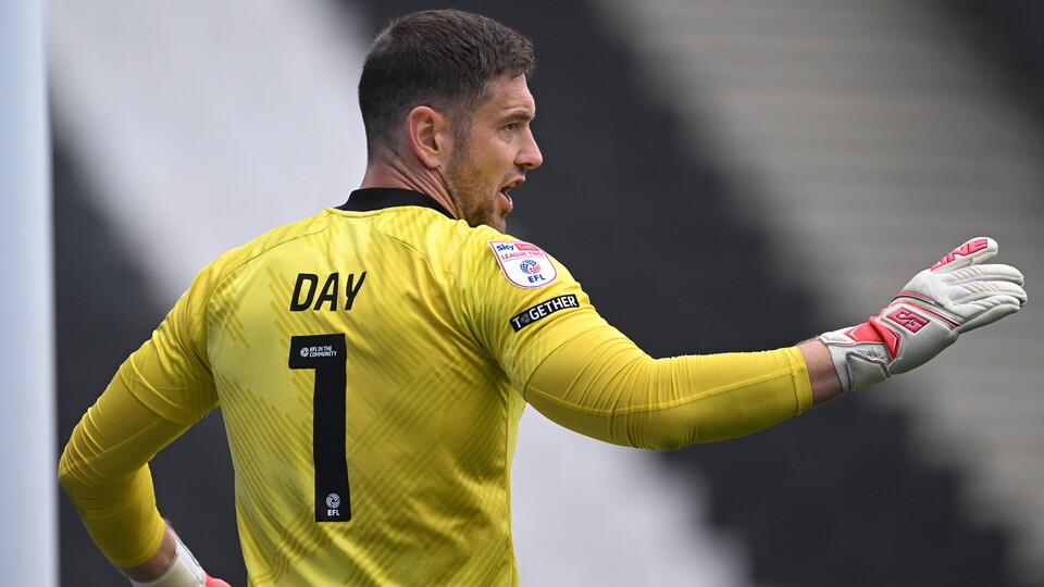 Cheltenham Town goalkeeper Joe Day.