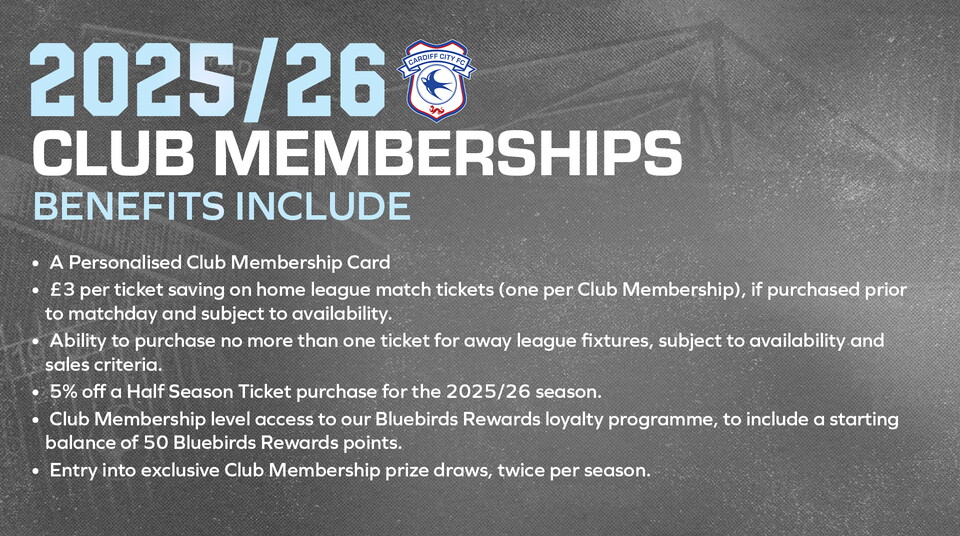 Club Memberships 2025/26