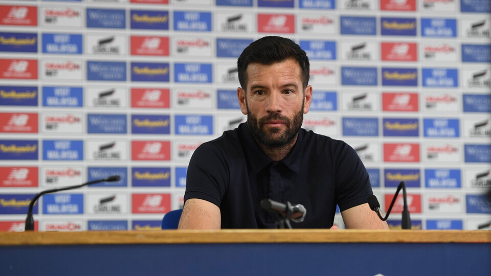 City boss Brian Barry-Murphy speaks with the press at Cardiff City Stadium.