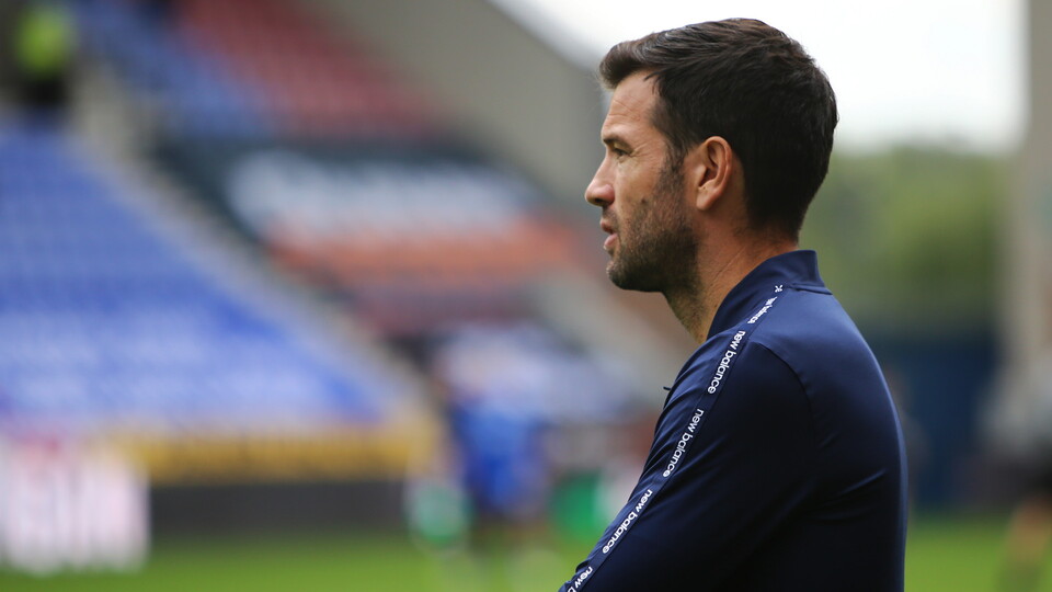 City boss Brian Barry-Murphy at Wigan Athletic.