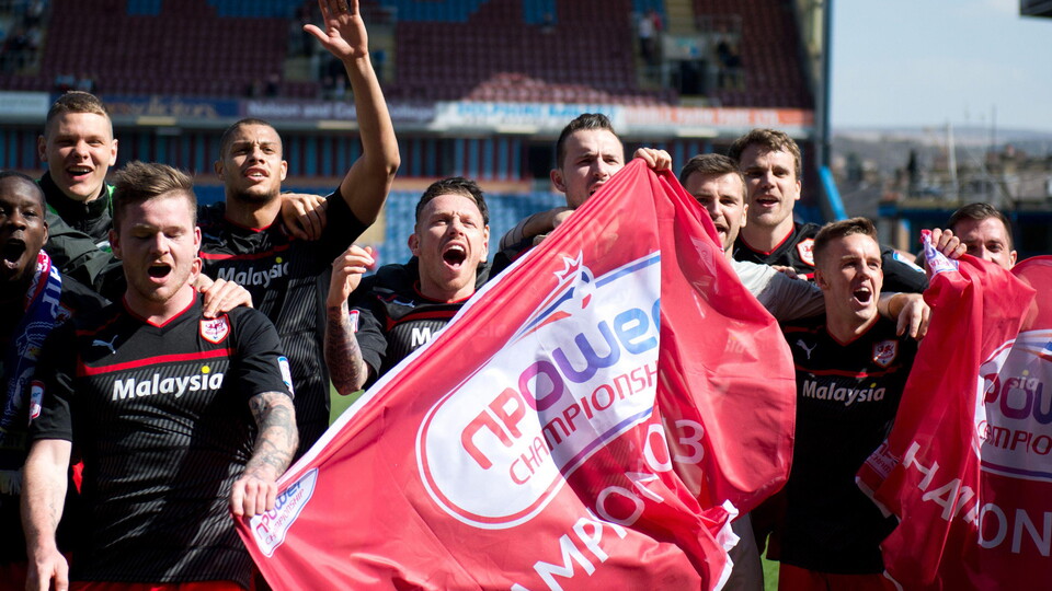 The Bluebirds become league champions at Burnley.