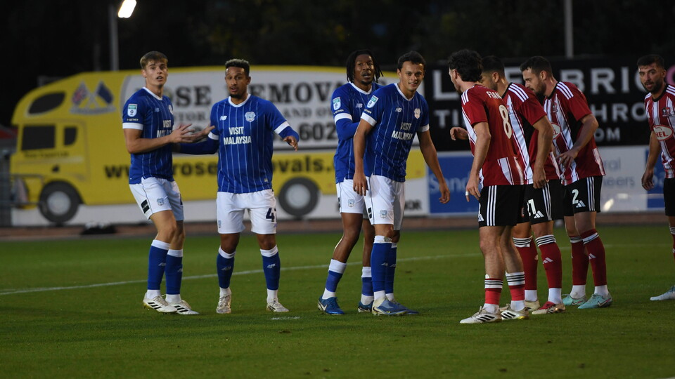 Cardiff City FC in action