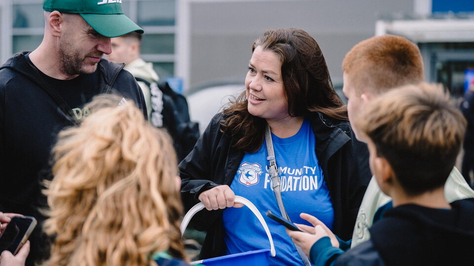 Celebrating Cardiff City FC Community Foundation.