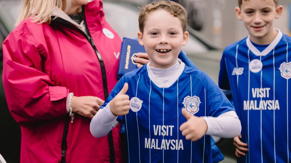 Celebrating Cardiff City FC Community Foundation.