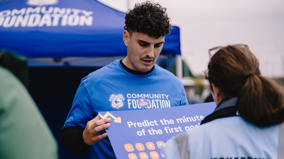 Celebrating Cardiff City FC Community Foundation.