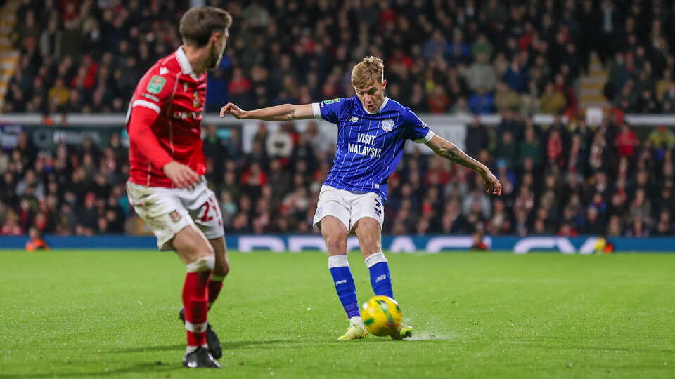 Yousef Salech scores for Cardiff City