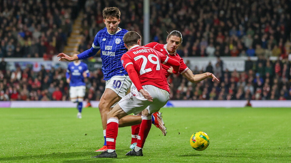 Rubin Colwill in action for Cardiff City FC