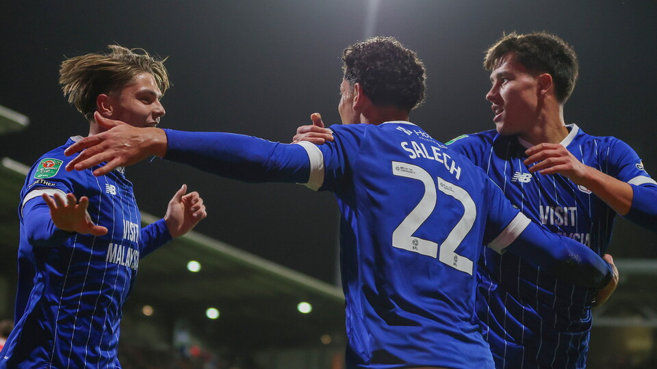 Yousef Salech scores for Cardiff City
