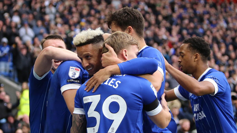 Cardiff City celebrate