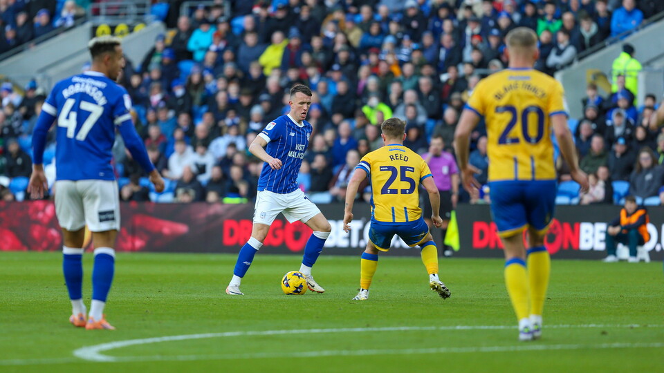 David Turnbull in action for Cardiff City FC