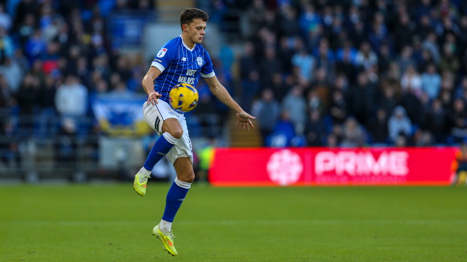 Perry Ng in action for Cardiff City FC
