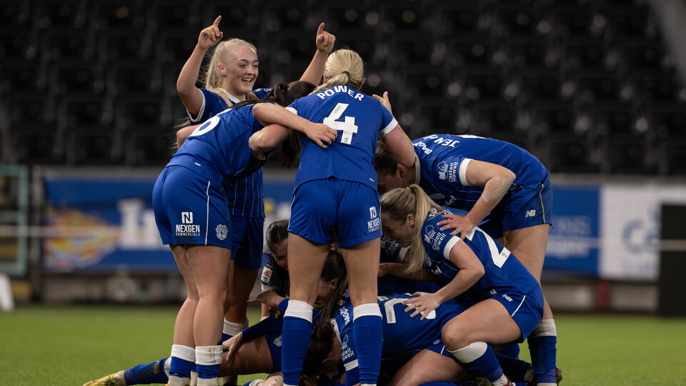 Cardiff City FC Women celebrate