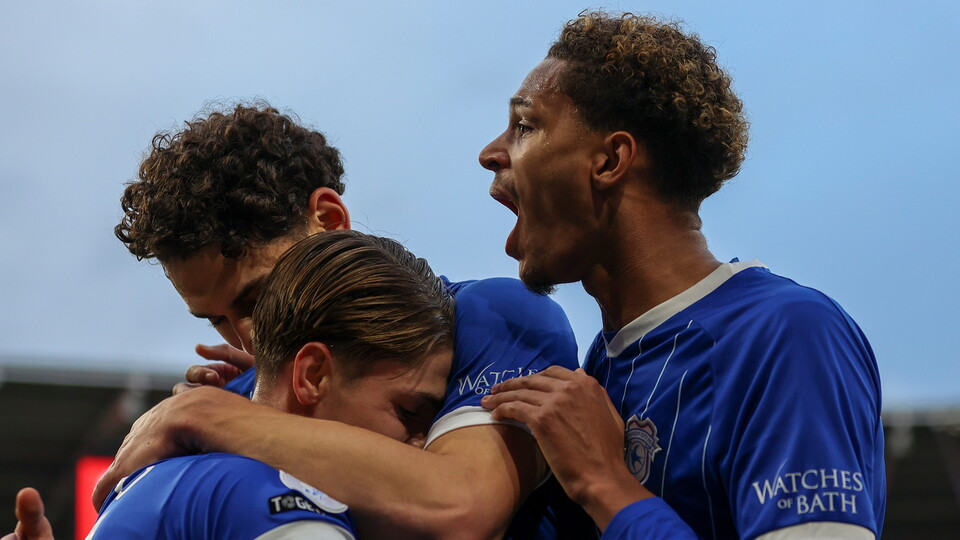 Cian Ashford scores for Cardiff City FC