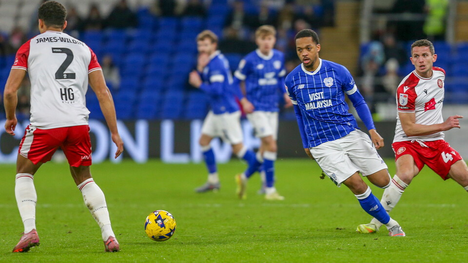 Chris Willock in action for Cardiff City FC