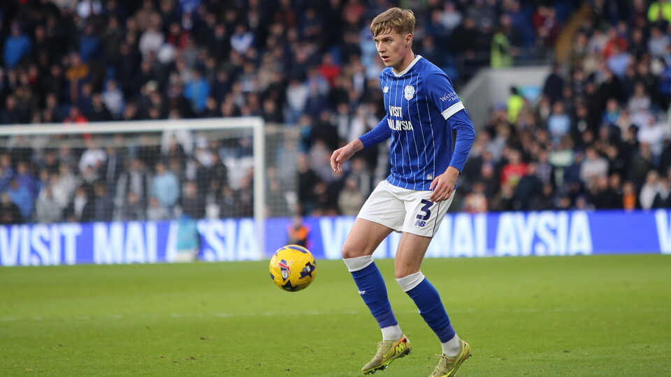 Joel Bagan in action for Cardiff City FC