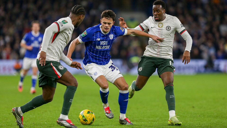 Perry Ng in action for Cardiff City FC