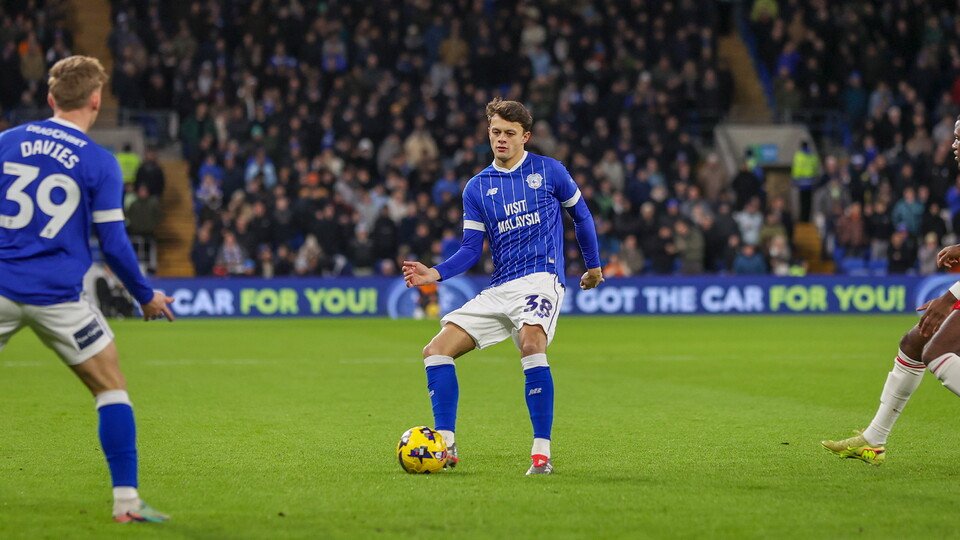 Perry Ng in action for Cardiff City FC