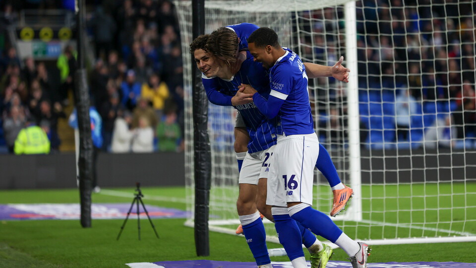 Yousef Salech scores for Cardiff City