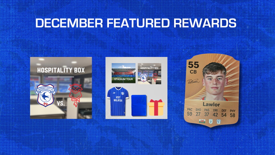 Range of featured prizes on Bluebirds Rewards, including tickets in the Hospitality Box at CCS!