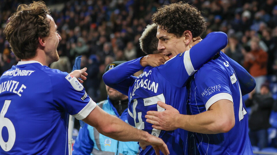 Yousef Salech scores for Cardiff City FC