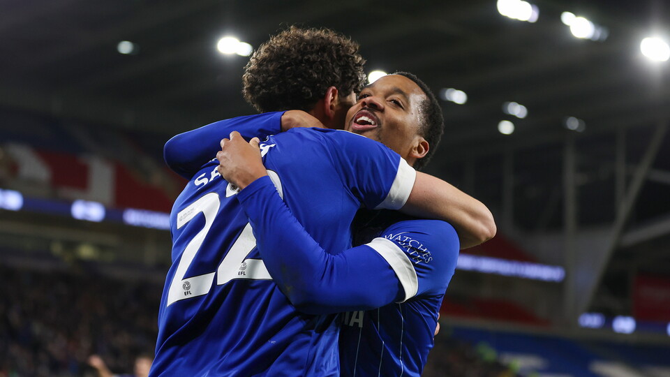 Yousef Salech scores for Cardiff City FC