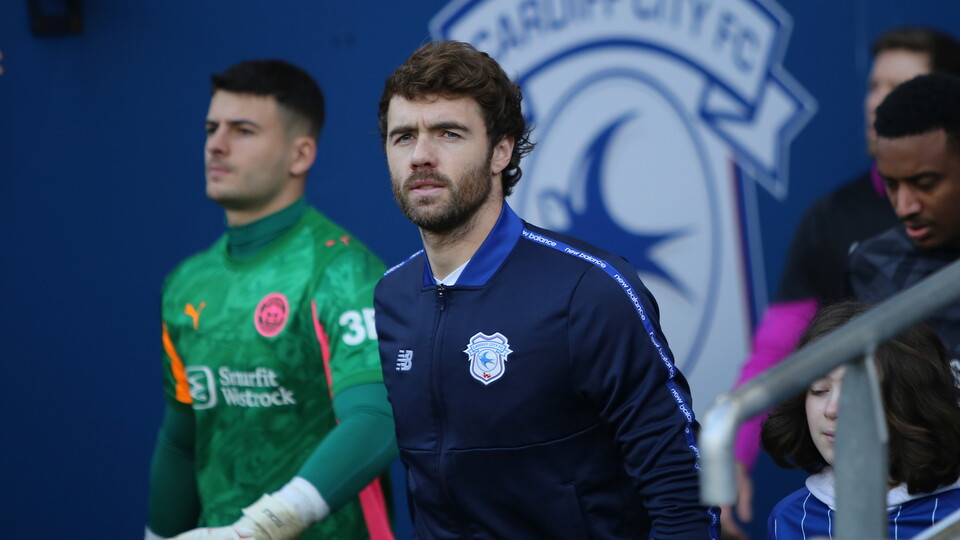 Calum Chambers in action for Cardiff City