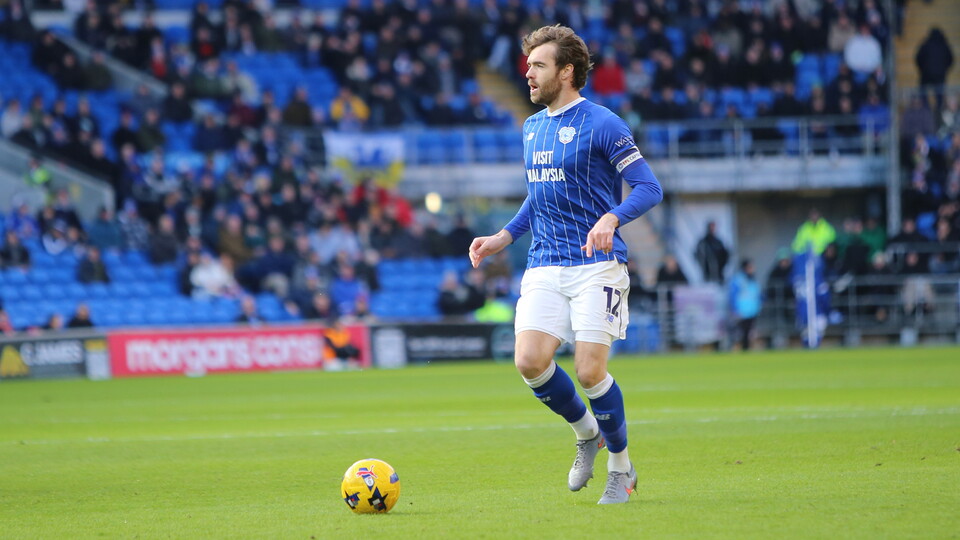 Calum Chambers in action for Cardiff City