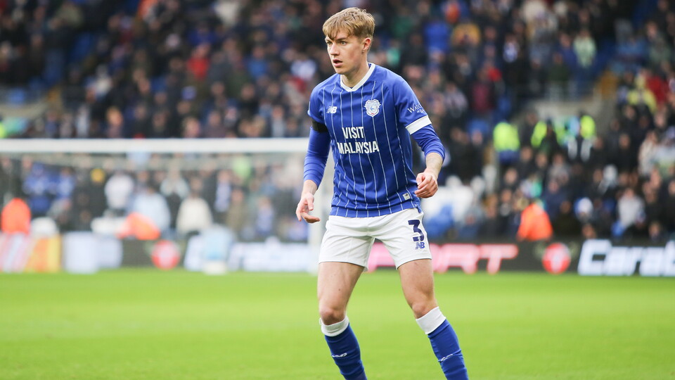 Joel Bagan in action for Cardiff City FC