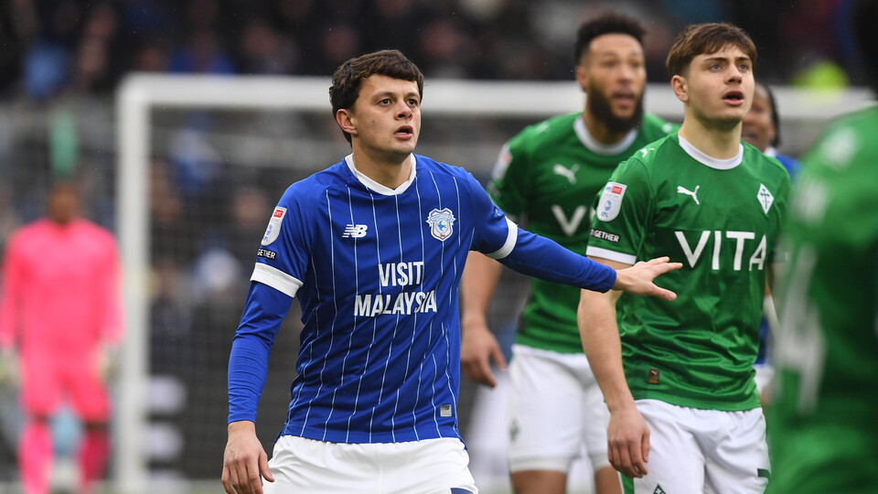 Perry Ng in action for Cardiff City FC