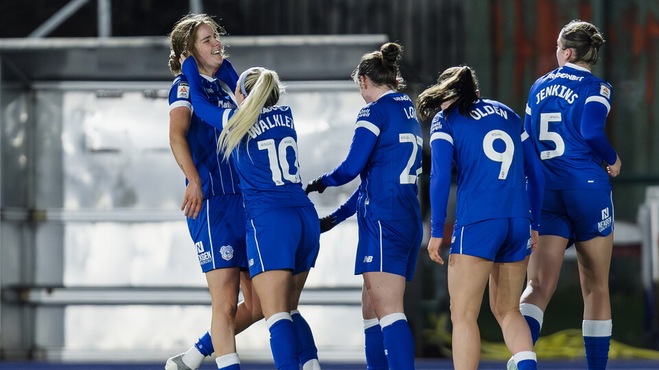 Cardiff City FC Women celebrate