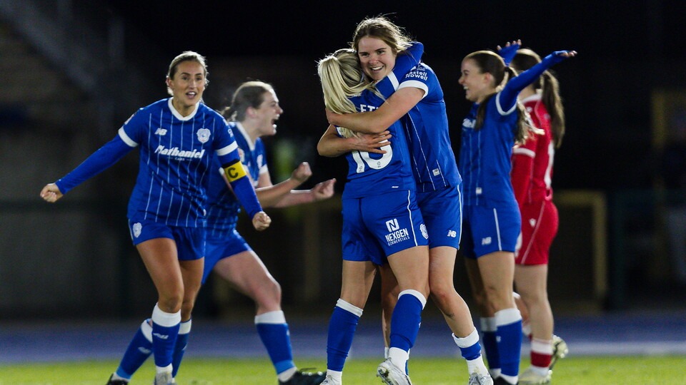 Cardiff City FC Women celebrate