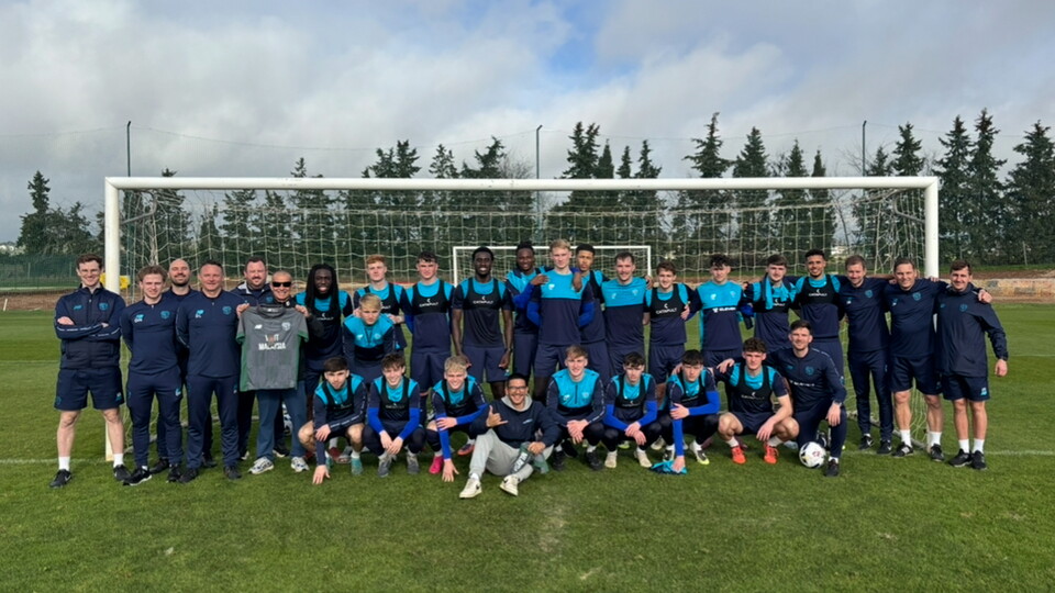 The Bluebirds at their training camp.