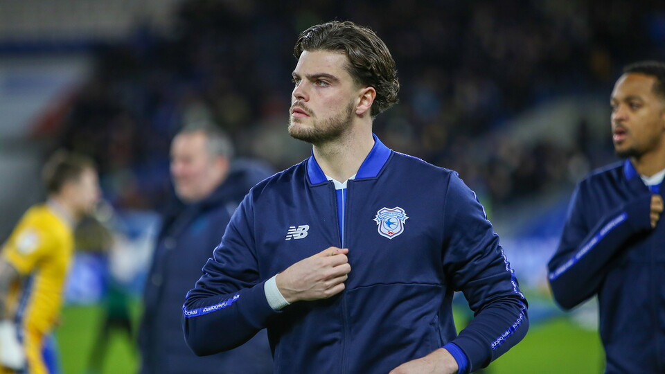 Ollie Tanner in action for Cardiff City FC