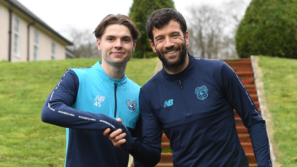 Cian Ashford with City boss Brian Barry-Murphy.