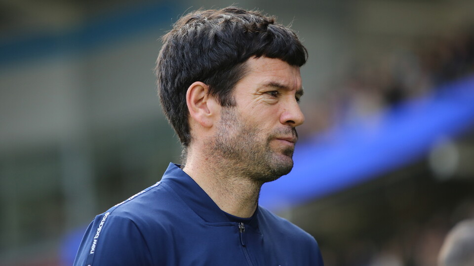 Brian Barry-Murphy on the touchline at Cardiff City Stadium
