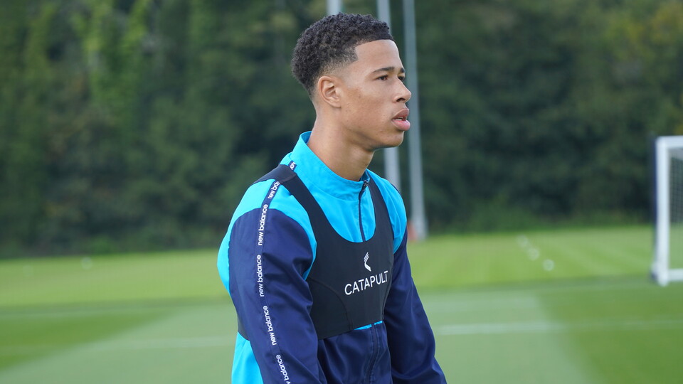 Dan Ola in training for Cardiff City