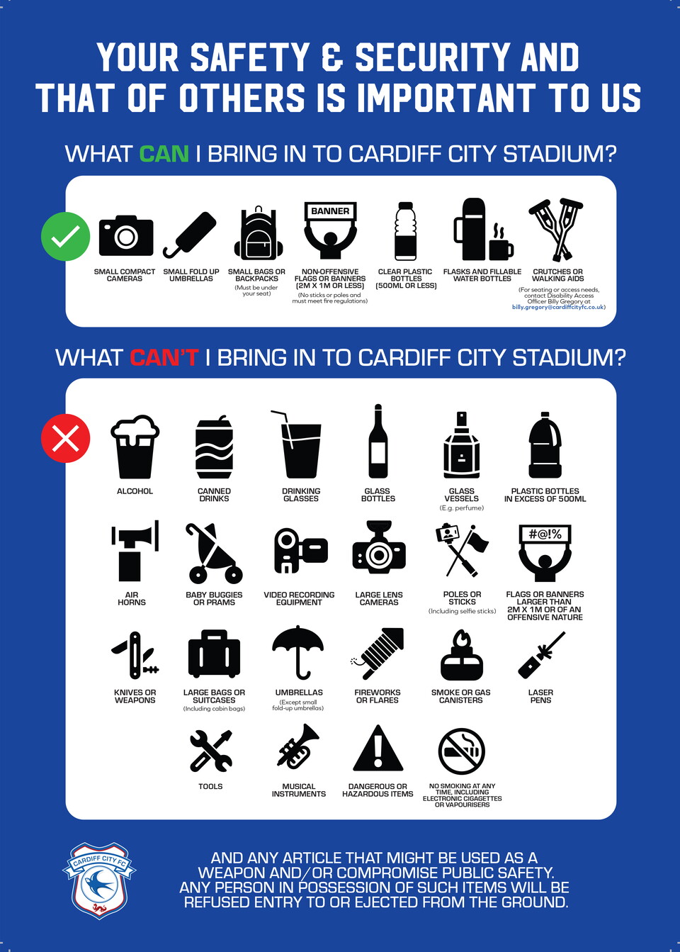 Prohibited Items list 2025