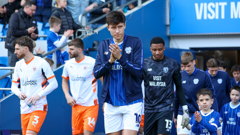 Rubin Colwill leads out the Bluebirds