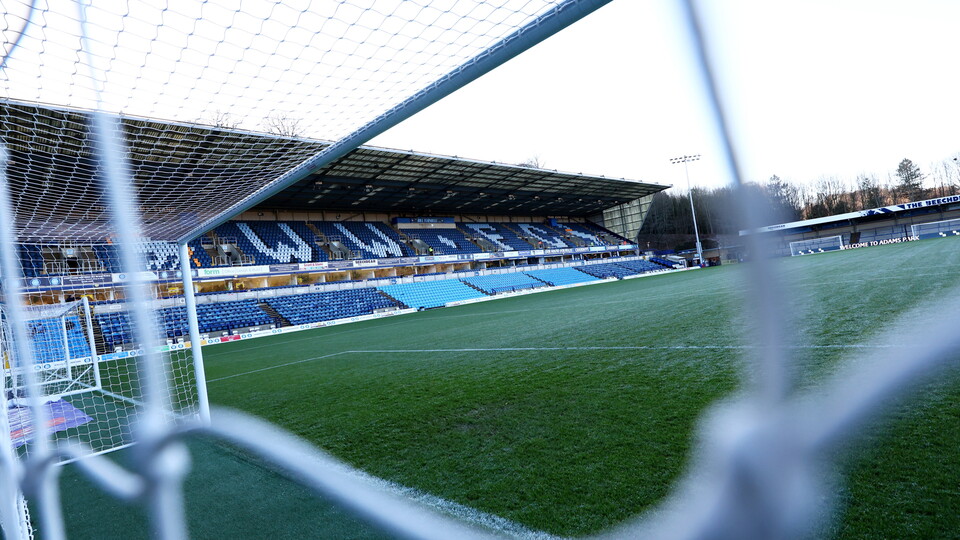 Adams Park, home of Wycombe Wanderers.