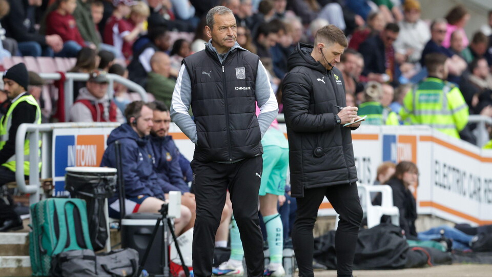 Colin Calderwood, interim manager of Northampton Town.