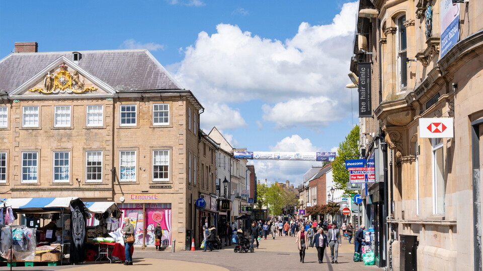 Mansfield town centre
